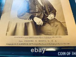 General Ulysses S Grant CIVIL War Original Rare Army Burnham CDV Cabinet Photo