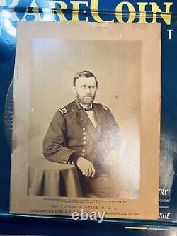 General Ulysses S Grant CIVIL War Original Rare Army Burnham CDV Cabinet Photo