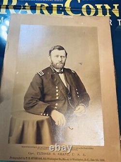 General Ulysses S Grant CIVIL War Original Rare Army Burnham CDV Cabinet Photo