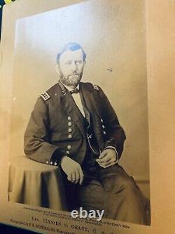 General Ulysses S Grant CIVIL War Original Rare Army Burnham CDV Cabinet Photo