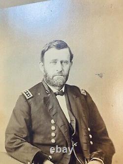 General Ulysses S Grant CIVIL War Original Rare Army Burnham CDV Cabinet Photo