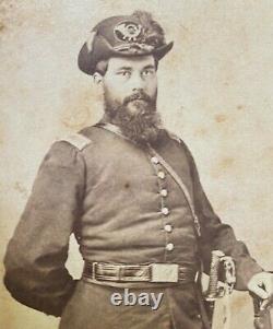 Gettysburg Civil War CDV Photo Signed 111th New York John S. Coe Armed