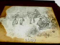 Glass Slide Photographs Civil War with Soldiers, Battlefields, Shipyards