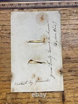Great signed CDV Tintype of US Civil War 79th Ohio Infantry Benjamin Anson