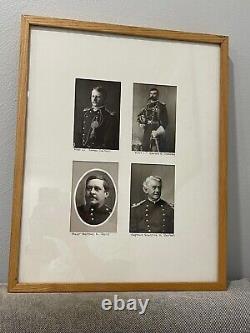 Group of 4 Framed Lithograph Photos American Military Photographs Civil War