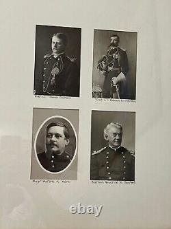 Group of 4 Framed Lithograph Photos American Military Photographs Civil War