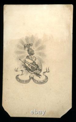 HETTY CARY FIRST CONFEDERATE BATTLEFLAG VERY RARE CDV PHOTO 1860s CIVIL WAR