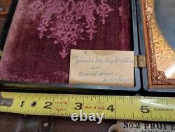 Half Plate Tintype Civil War Identified Soldier Cannon Encampment Backdrop