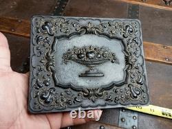 Half Plate Tintype Civil War Identified Soldier Cannon Encampment Backdrop