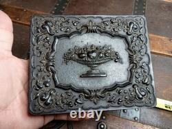 Half Plate Tintype Civil War Identified Soldier Cannon Encampment Backdrop