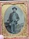 Id'd 1/4 Civil War 8th Company 1st New York Sharpshooters Tintype Photo W Berdan