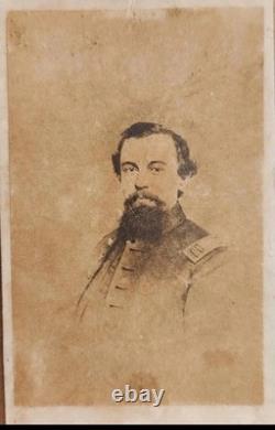ID'd 5th Michigan Cavalry Civil War CDV Wounded Gettysburg Battle Custer Photo