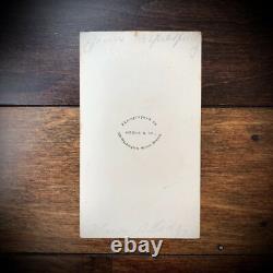 ID'd Civil War Soldier Henry Cady SGT 4th Massachusetts Cavalry CDV Photo 1860s