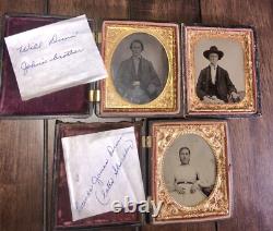 ID'd Civil War Soldier & Wife Missouri or Arkansas, 1860s Photo Lot