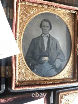 ID'd Civil War Soldier & Wife Missouri or Arkansas, 1860s Photo Lot