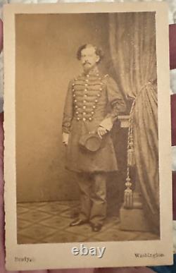 ID'd Civil War-era CDV soldier by Matthew Brady Washington militia or musician
