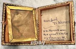 ID'd Confederate Courier Georgia Daguerreotype Pre Civil War 1850s Rare Photo