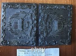 ID'd Man in Patriotic Case Died of Measles Civil War 1/9 Tintype Photo Soldier