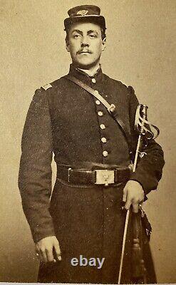 ID'd & Signed Civil War Era CDV of Capt. John Sowter, 11th New Jersey Infantry