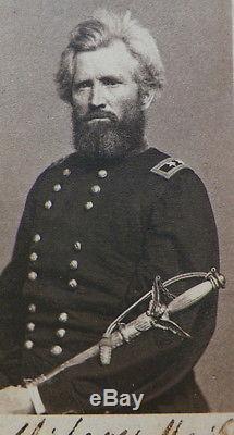 Indiana CIVIL War Union Army Major General Robert H Milroy Signed CDV Photograph