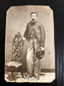 Identified Civil War Cavalry Soldier CDV. 8th Pennsylvania Cavalry