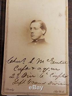 Identified Union Civil War Officer 6th Corp Brady BM CDV Image