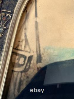 Incredible Hand-Painted Civil War Union Soldier Photo in Frame Ironclad WOW