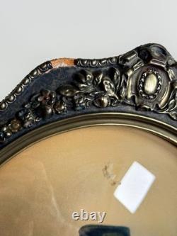 Incredible Hand-Painted Civil War Union Soldier Photo in Frame Ironclad WOW