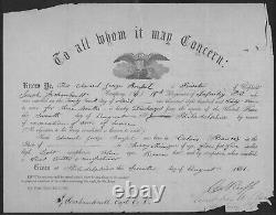 Ink Signed CDV Capt. Edward Rousel, 72nd PA MWIA Antietam & Dr. Vanderkieft