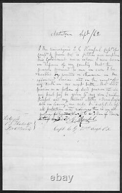 Ink Signed CDV Capt. Edward Rousel, 72nd PA MWIA Antietam & Dr. Vanderkieft