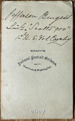 Ink signed Civil War CDV Scott's 900/11th New York CDV Cavalry, by Matthew Brady