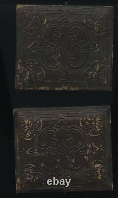 Interesting Ambrotype 2 Drinking Men Gold Miner or Civil War Sailor 1860s Beer