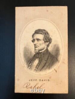 Jefferson Davis Carte de Visite, Civil War president of the Confederate States