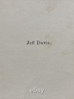 Jefferson Davis Confederate Civil War President CDV
