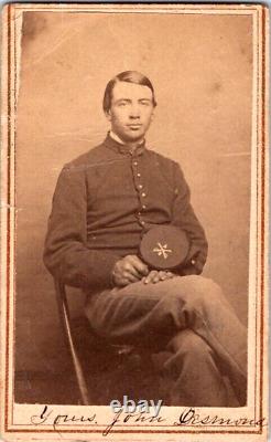 John Desmond, Civil War Soldier, Town of Galen, NY, CDV Photo, 1860s, #C122