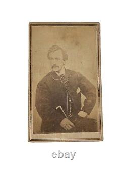 John Wilkes Booth CDV Abraham Lincoln Assassin Civil War Era L G Gaylord, Mass