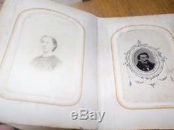 John Wilkes Booth signed CDV in original album + civil war era Photographs