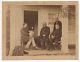 Large 1860s Civil War Photo Of General Burnside On Porch Gen'l Anderson & Other