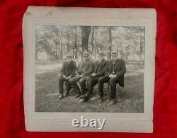 Large Antique Photo Civil War Confederate POW Survivors