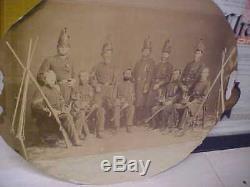Large Antique Photograph Of Civil War Officers
