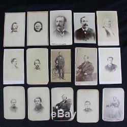 Lifetime Collection Civil War Era CdV & Tin Type Photos Lot withNotables 187 Total
