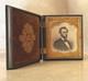 Lincoln Civil War Cdv In A. P. Critchlow 1/6 Union Case Blank Ruby Ambrotype Plat