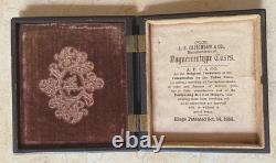 Lincoln CIVIL War CDV In A. P. Critchlow 1/6 Union Case Blank Ruby Ambrotype Plat