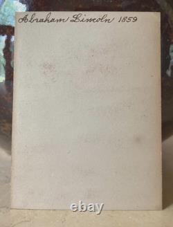 Lincoln CIVIL War CDV In A. P. Critchlow 1/6 Union Case Blank Ruby Ambrotype Plat