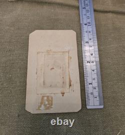 Lot 7 Civil War 1860s CDV Tintype Tax Stamp Stiles Armsbury NY Gem Portrait