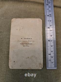 Lot 7 Civil War 1860s CDV Tintype Tax Stamp Stiles Armsbury NY Gem Portrait