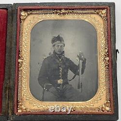 Lot Of 7 Antique Civil War Era Daguerreotypes Soldier, Lady, Ode 1863