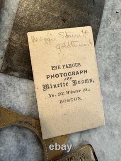 Lot Of Antique Photo & Parts Civil War Stamp Hidden Mother Ambrotype Tintype
