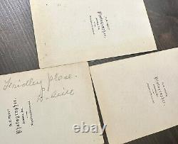 Lot of 3 Aurora Illinois House 1860s CDV Photo Victorian Civil War Architecture