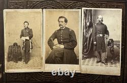 Lot of 3 Civil War Soldiers Massachusetts Connecticut